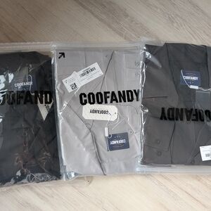 COOFANDY Men's Dress Shirt - Black, Gray, White